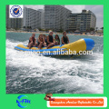 Funny water taxi boat, 6 person heavy duty recreational inflatable banana boat rider